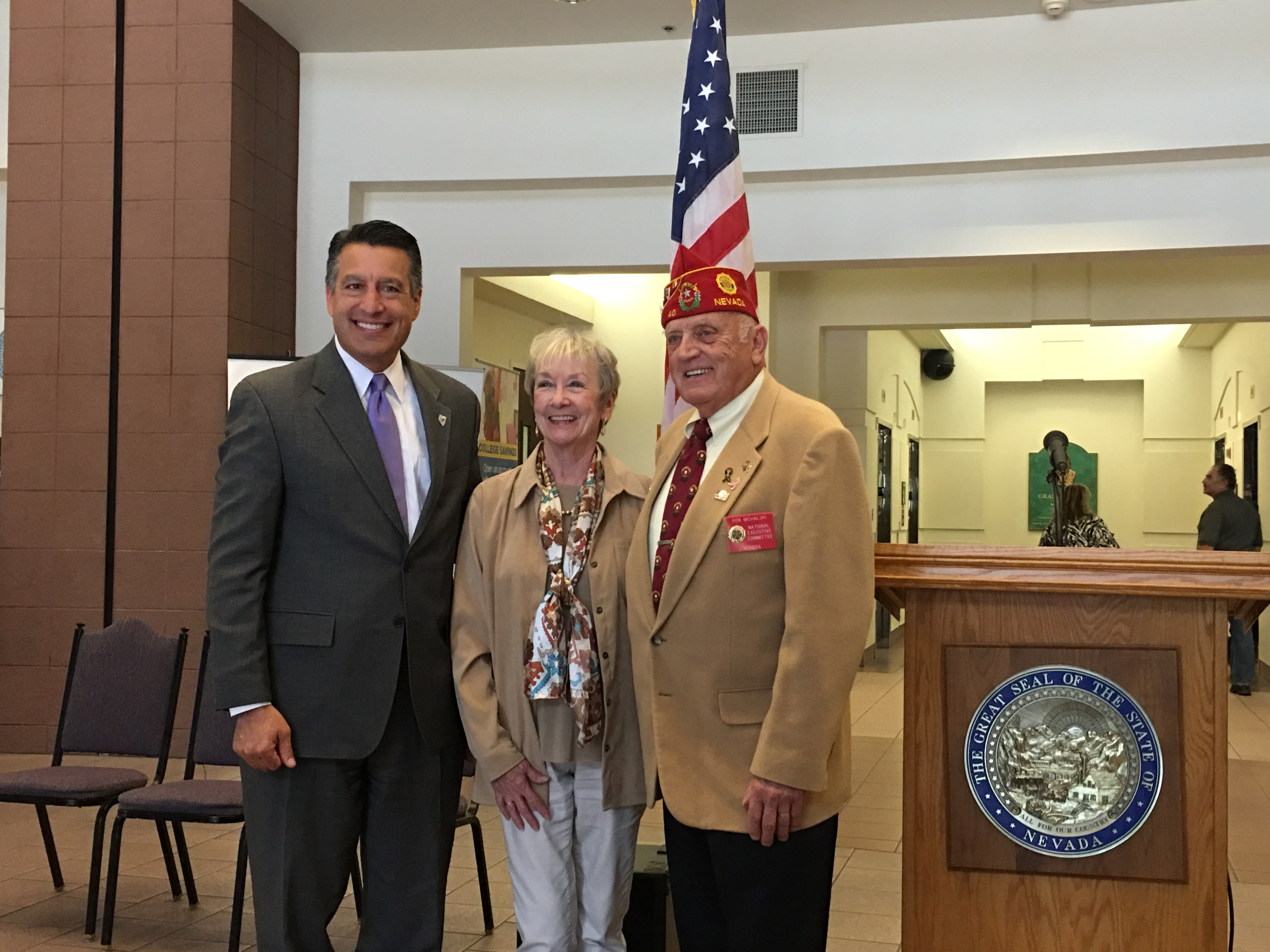 Governor Brian Sandoval, Nevada Department of Veterans Services Honors Veteran of the Month for November
