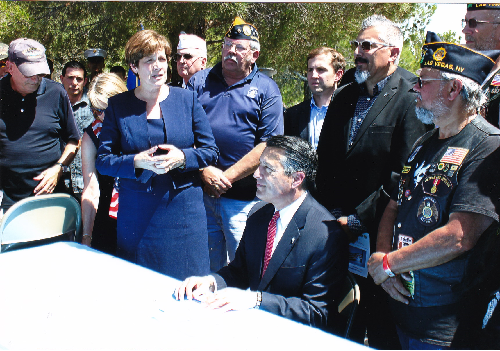 Gov. Sandoval Demonstrates Continued Commitment to Veterans and Military in Memorial Day Ceremonies in Boulder City