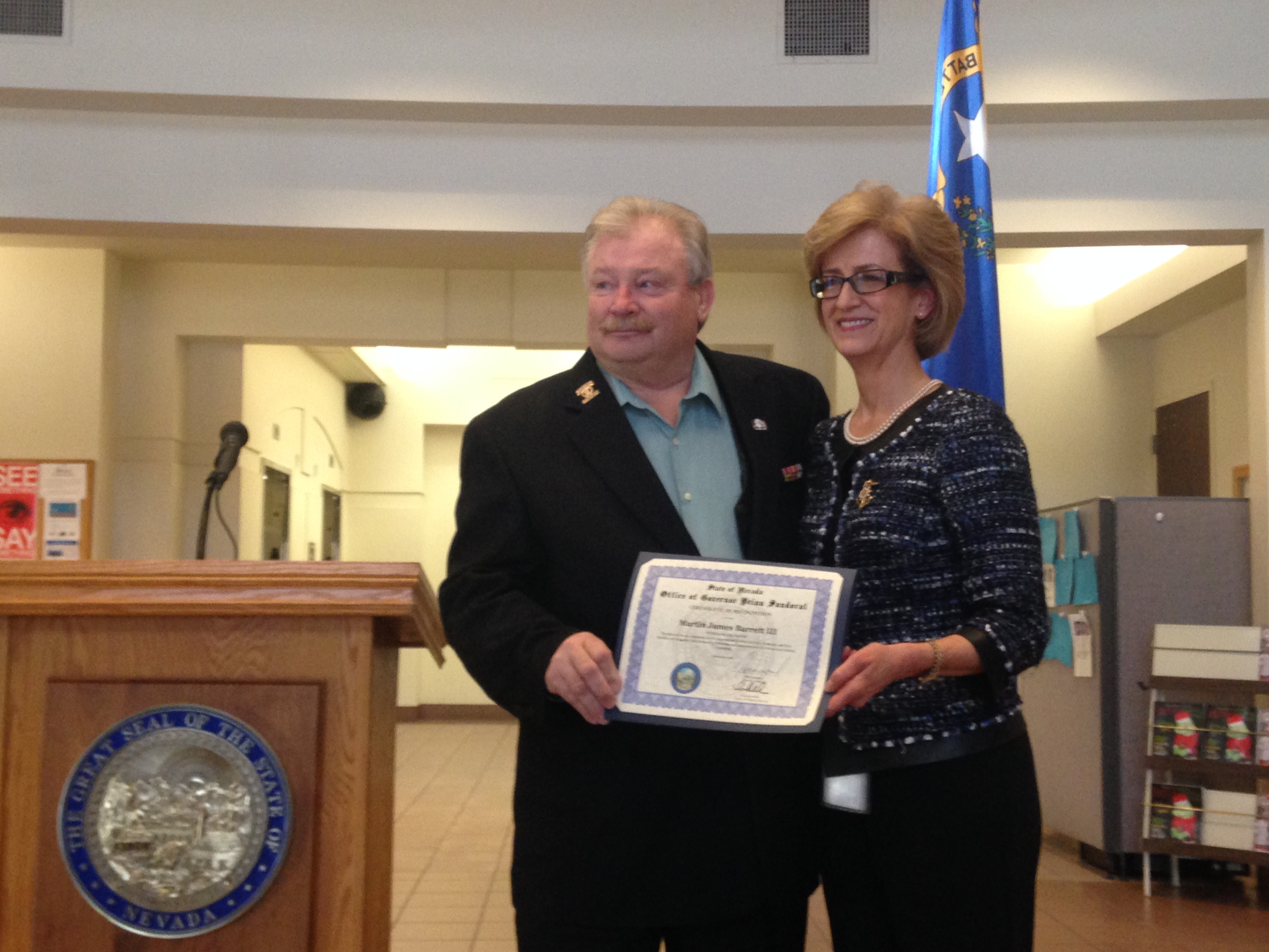 Henderson’s Marty Barrett Honored During Holiday-Themed Veteran of the Month Ceremony