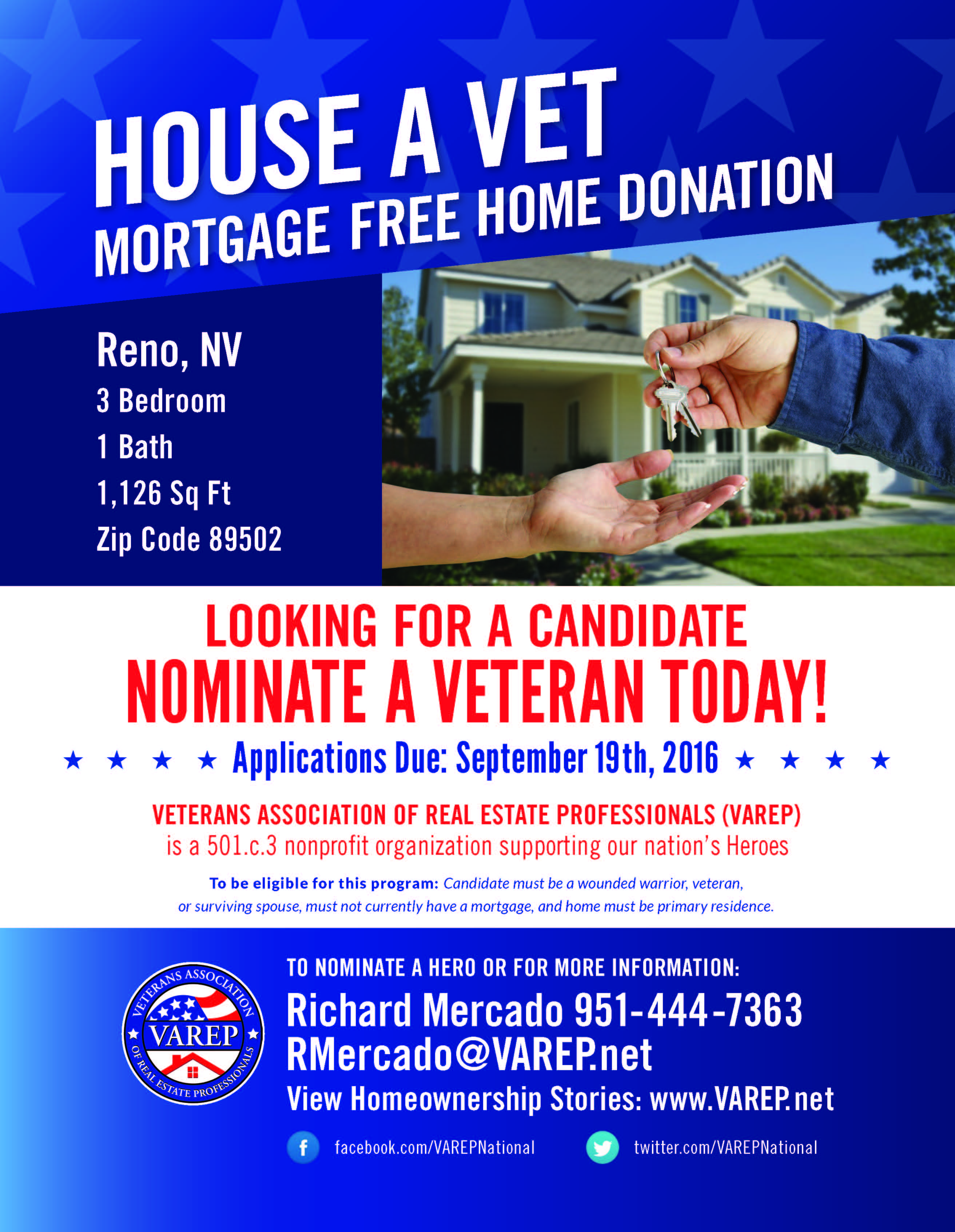 House a Vet: Mortgage Free Home Donation
