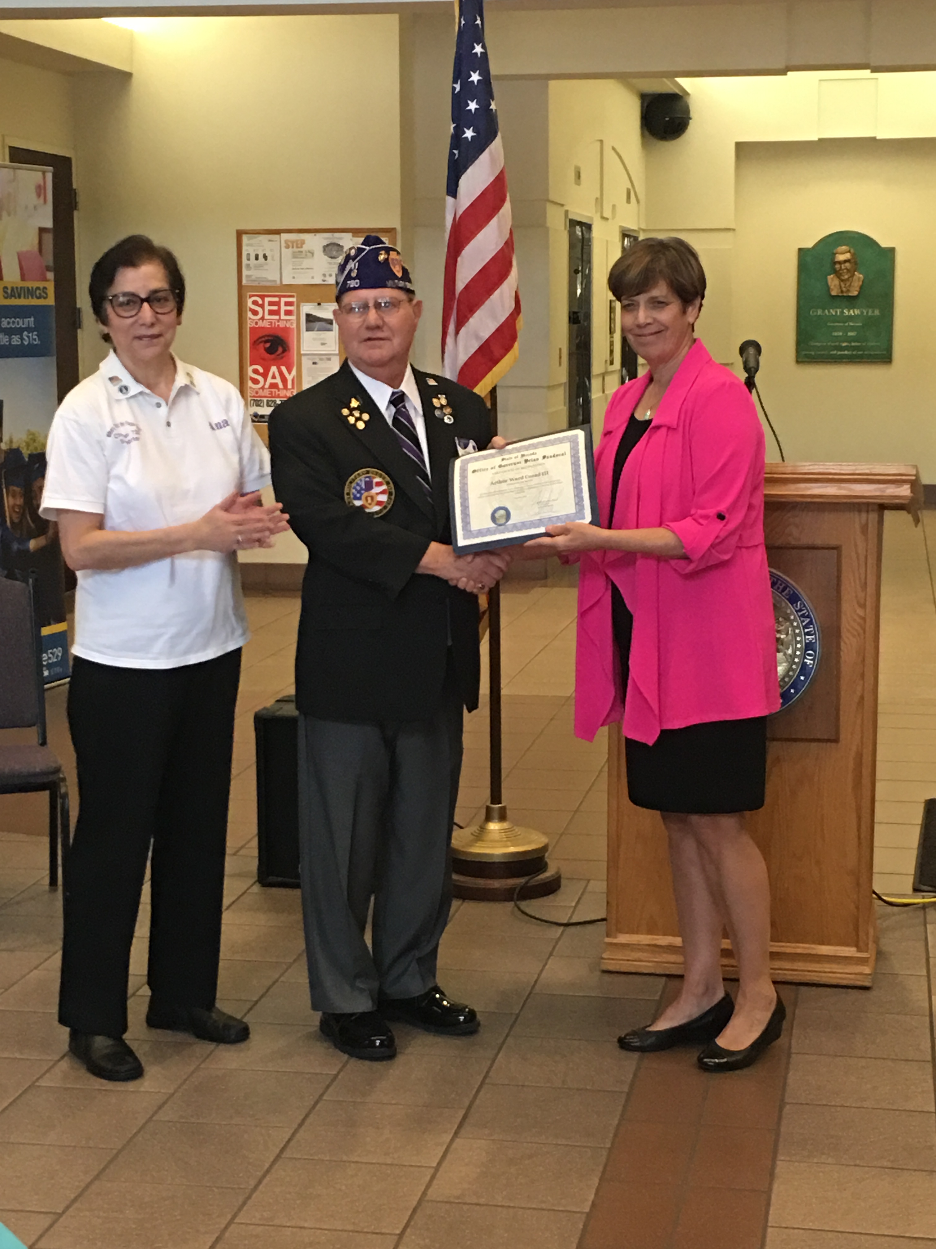 Nevada Department of Veterans Services Honors Purple Heart Recipient for October Veteran of the Month