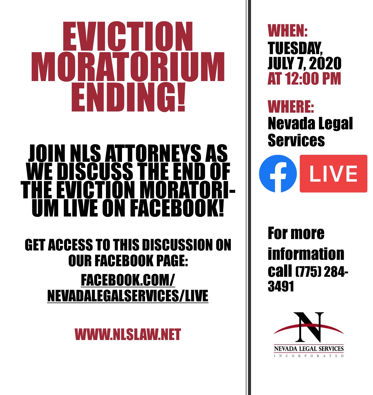 Eviction Moratorium Ending Nevada Department Of Veterans Services