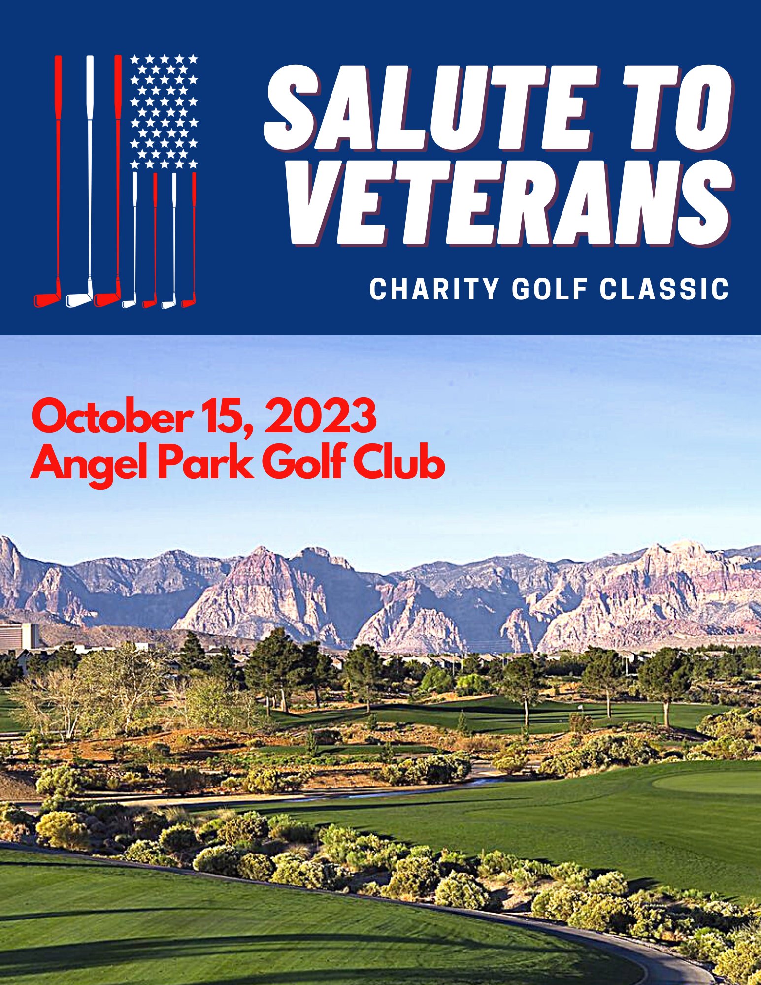 Salute to Veterans Charity Golf Classic flyer
