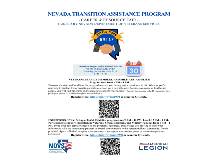 Nevada Transition Assistance Program (NVTAP) Event