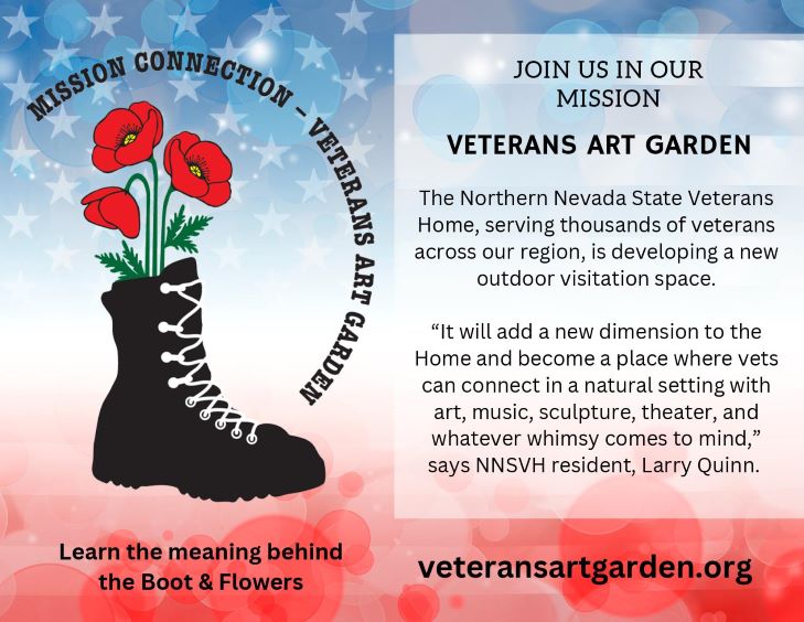 <p>Be a part of building the new Veterans Art Garden at the Northern Nevada State Veterans Home. </p>
