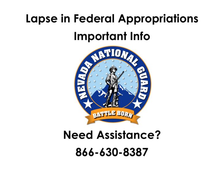 <p>Federal Appropriations Lapse</p>
