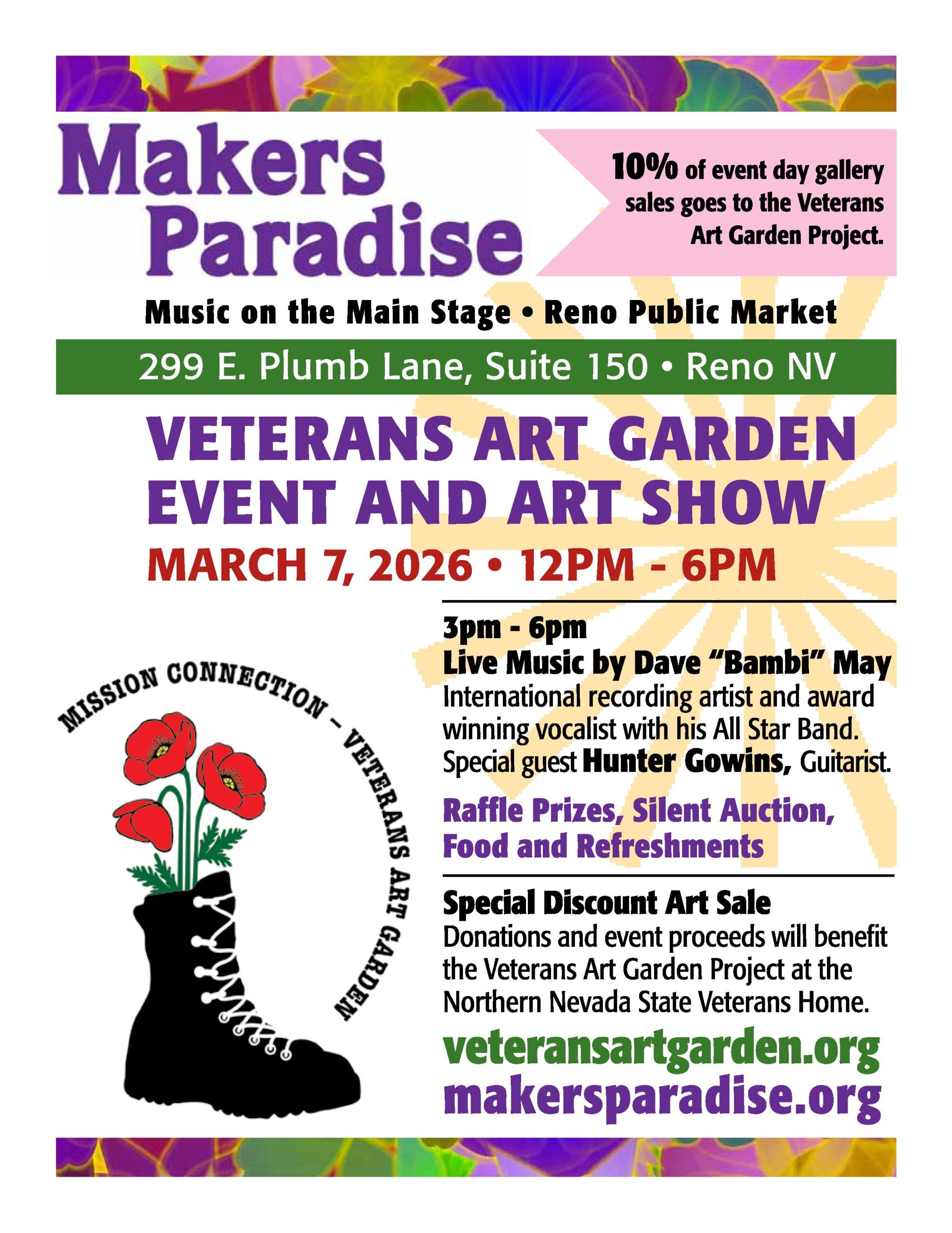 Veterans Art Garden Event – March 7, 2026